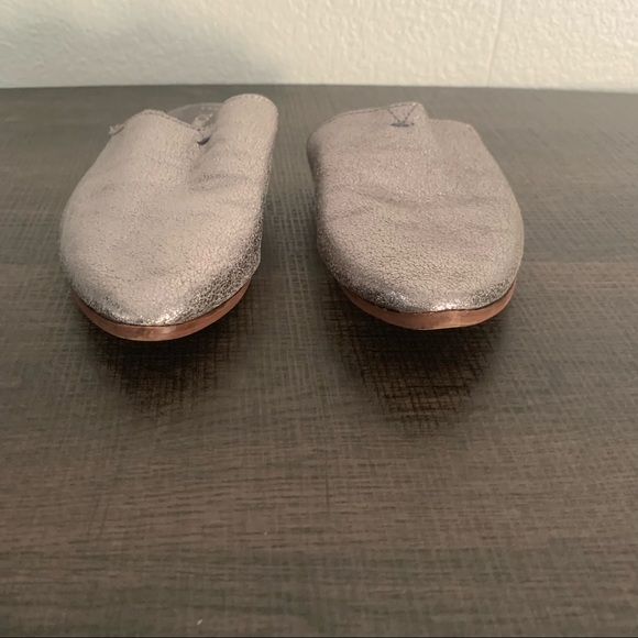 Toms metallic pewter Jutti mules slip-on size 5.5 - Picture 5 of 9